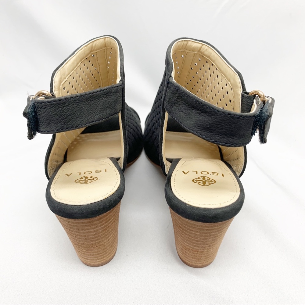 NWOT Isola Lora Perforated Open-Toe Bootie - Picture 6 of 8